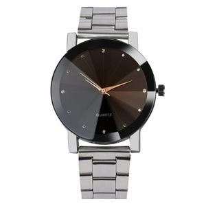 Mens Watch Quarts Silver Band